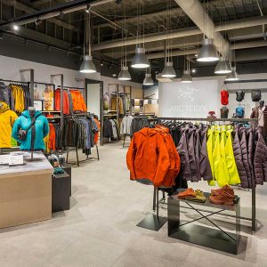 Interior of Arc'Teryx Store