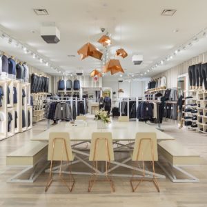 Interior of Kit and Ace store